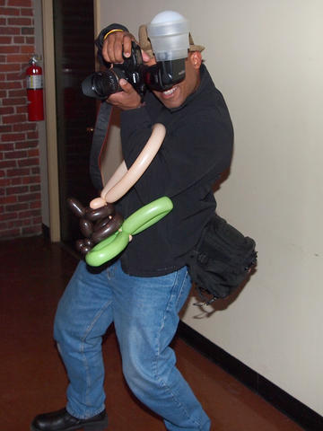 The photographer is photographed