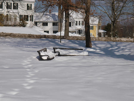 Benches are available