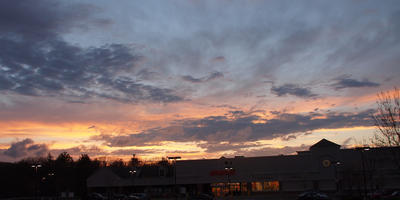 Sunset over Shaws