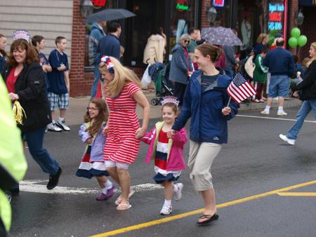 Happy kids and parents