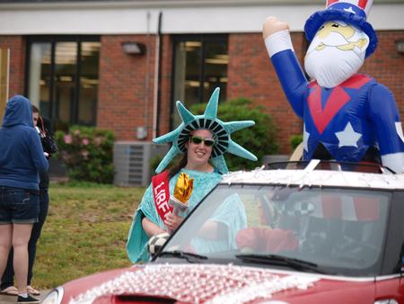 Statue of Liberty and Uncle Sam