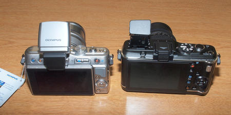 Olympus E-PL3 (left), E-P3 (right)