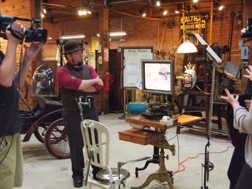 Filming the pitch video #2