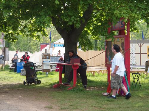 Waiting for the patrons