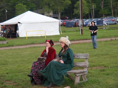 Visitors to the court from Russia