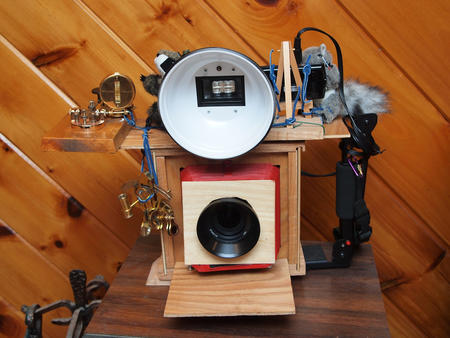 Front of the camera as used at The Great New England Steampunk Exhibition