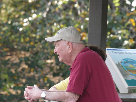 Enjoying watching the wildlife