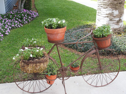 Bicycle planter