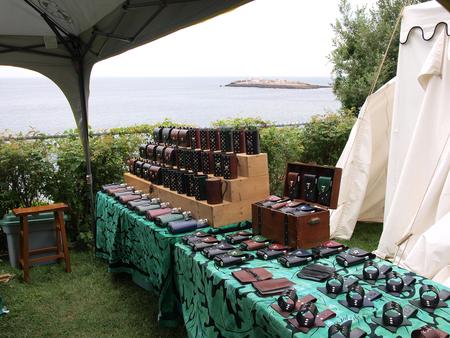 Leather cups and bracers