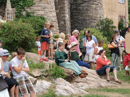 Crowd watching the Corr theives