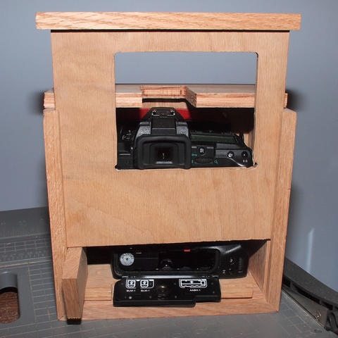 Back panel slide up to access the batteries