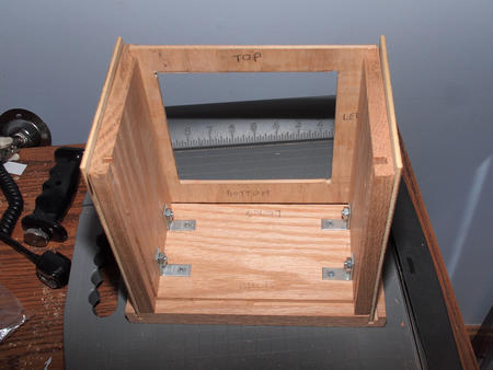 Base, side panels, and front panel