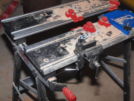 Routers produce a lot of sawdust