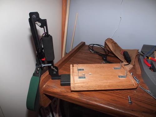 Stroboframe folding flash bracket as a handle