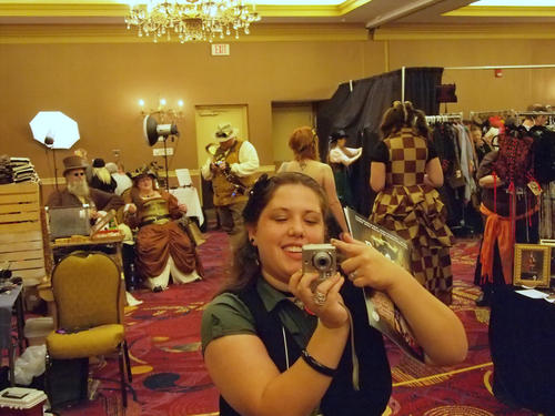 Getting my picture taken