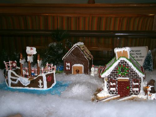 Employee made gingerbread houses #13