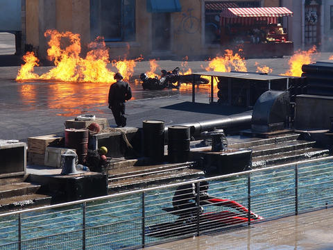 Motorcycle and fire #3