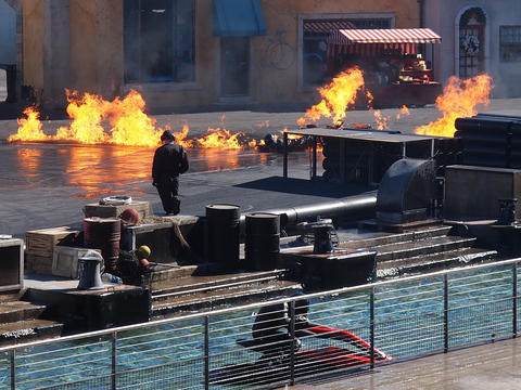 Motorcycle and fire #4