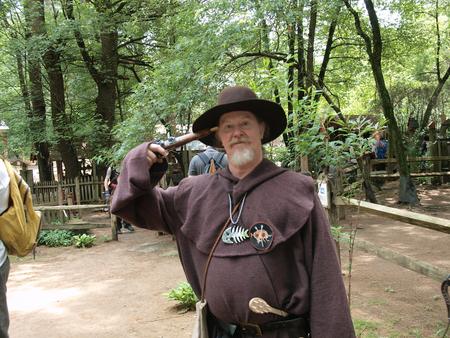 Stop or I shoot the priest