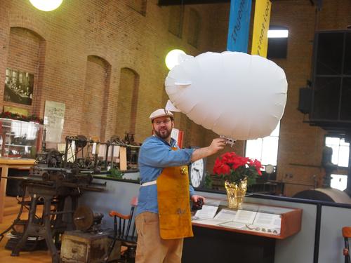 David with the blimp