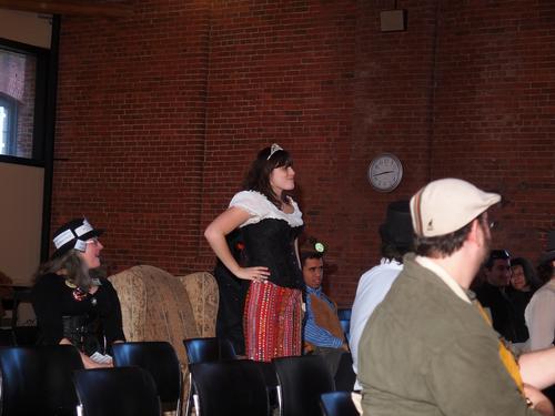 The queen and her throne