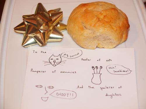 Father's day card from Gwen