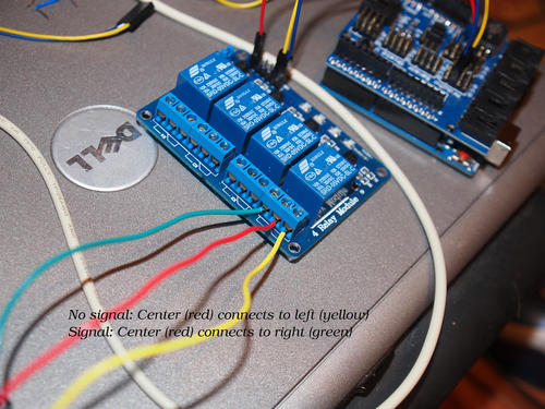 Setup for 4 element relay module #2