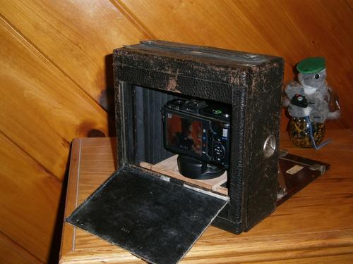 Kodak Pony 5x7 body with Olympus E-P2 inside #3