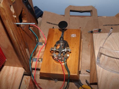 Telegraph key shutter release