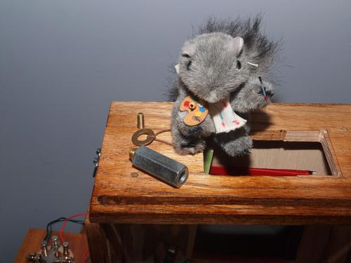 Squirrel mounting washer and post