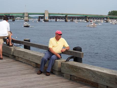 Enjoying the harbor