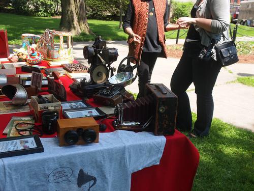 Old camera and stereo-optican gear