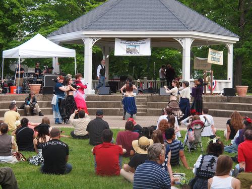 Crowd enjoying the belly dancing #2