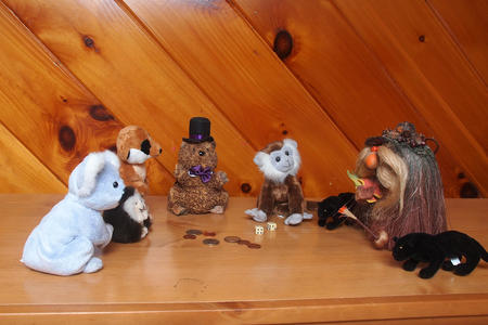 The hooligans and their dice game