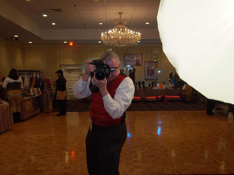 Having my picture taken by the pro