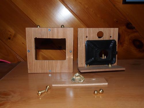 Front of the small steampunk camera parts