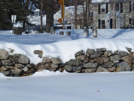 Stone wall in winter #2