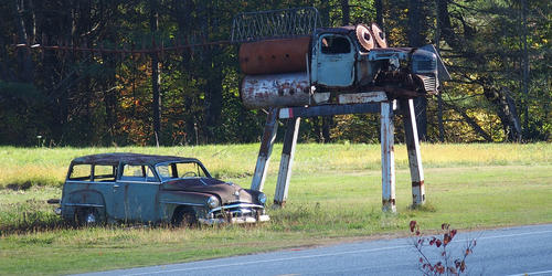 Junkyard art