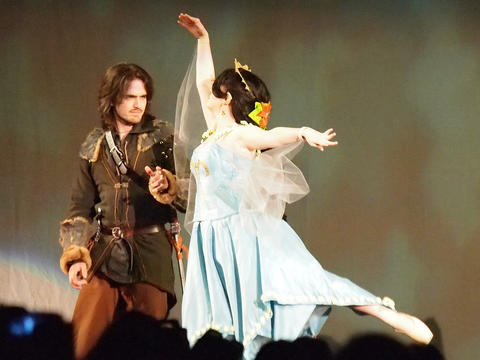 Hunter and ballerina