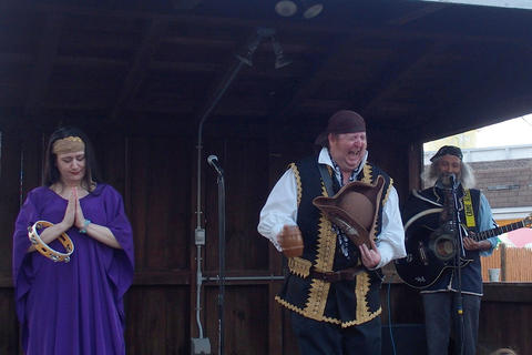 Lady Josephine, Captain David, and Minstrel Michael