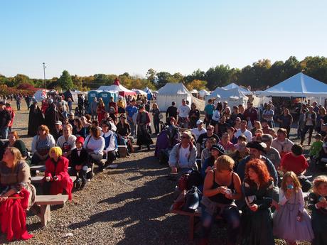 The audience at the costume contest