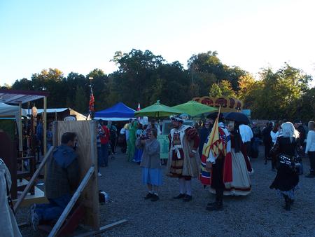 The king inspects the photo cutout booth