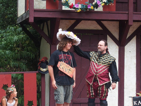 The hat goes with the tee shirt