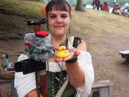 My squirrels (Nutz & Livinia) and a rubber ducky