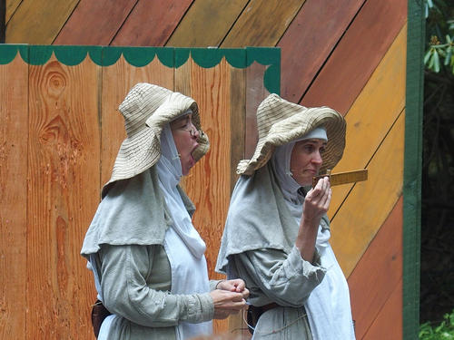 A nun's favorite weapon