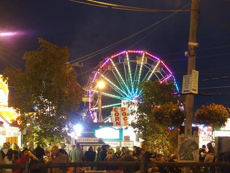 Ferris wheel at night