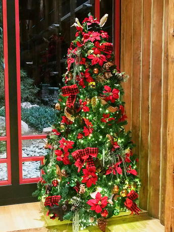 Small Christmas tree at Wilderness Lodge