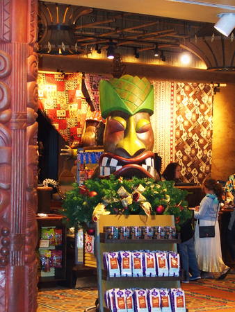 Christmas decoration at the Polynesian resort