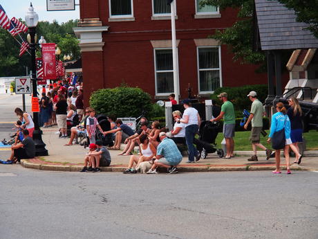 Waiting for the parade