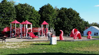 Louis Amadio playground at the Johnny Appleseed school in Leominster, MA